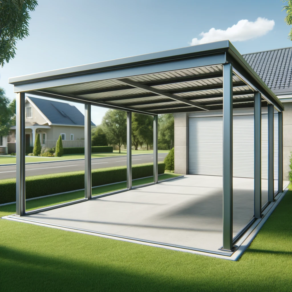 garaz blaszany z wiata