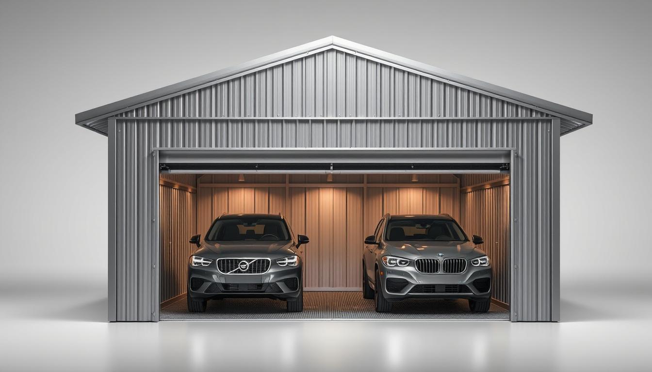 Garaż blaszany dwustanowiskowy funkcjonalność