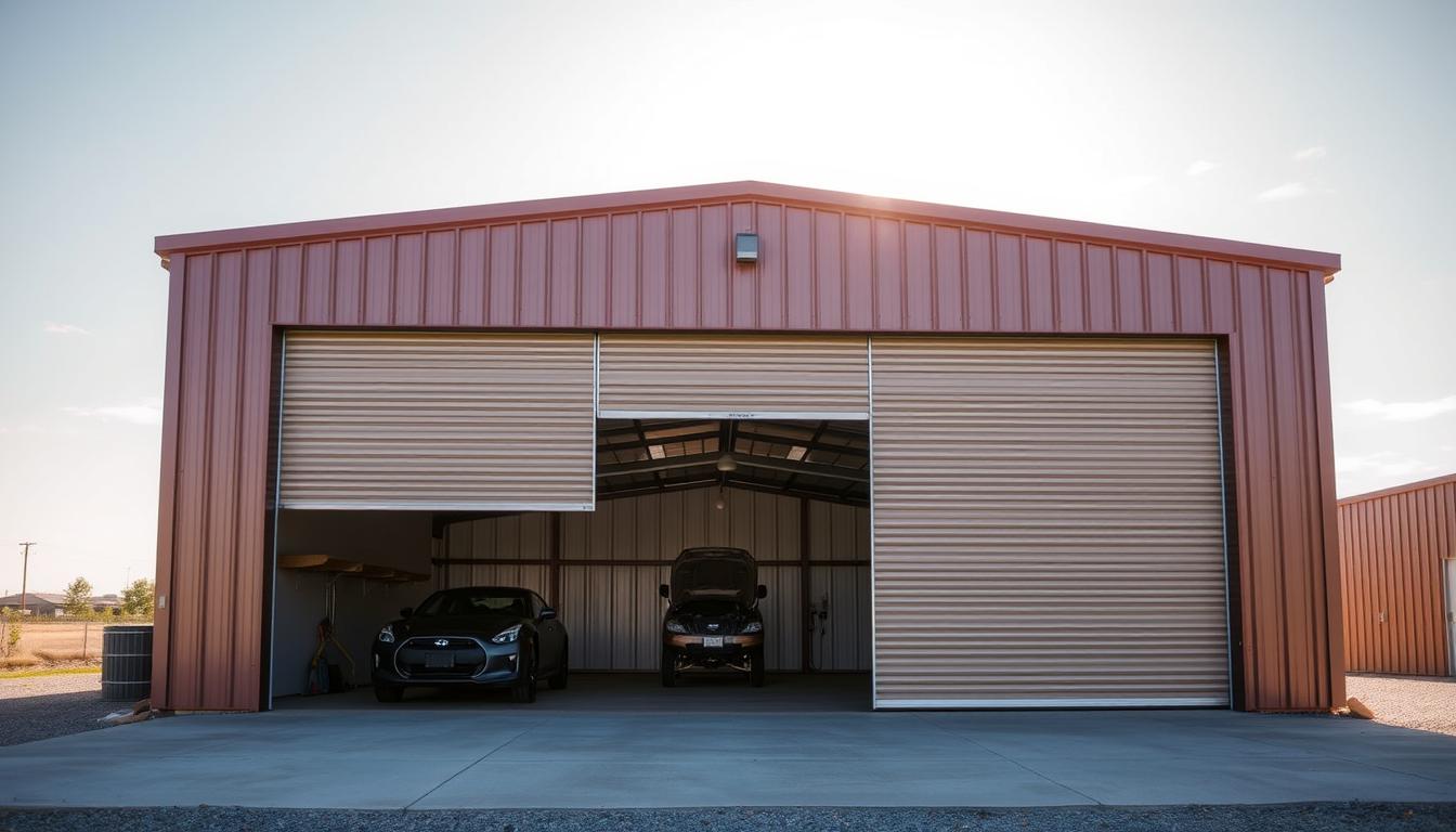 garaż blaszany dwustanowiskowy