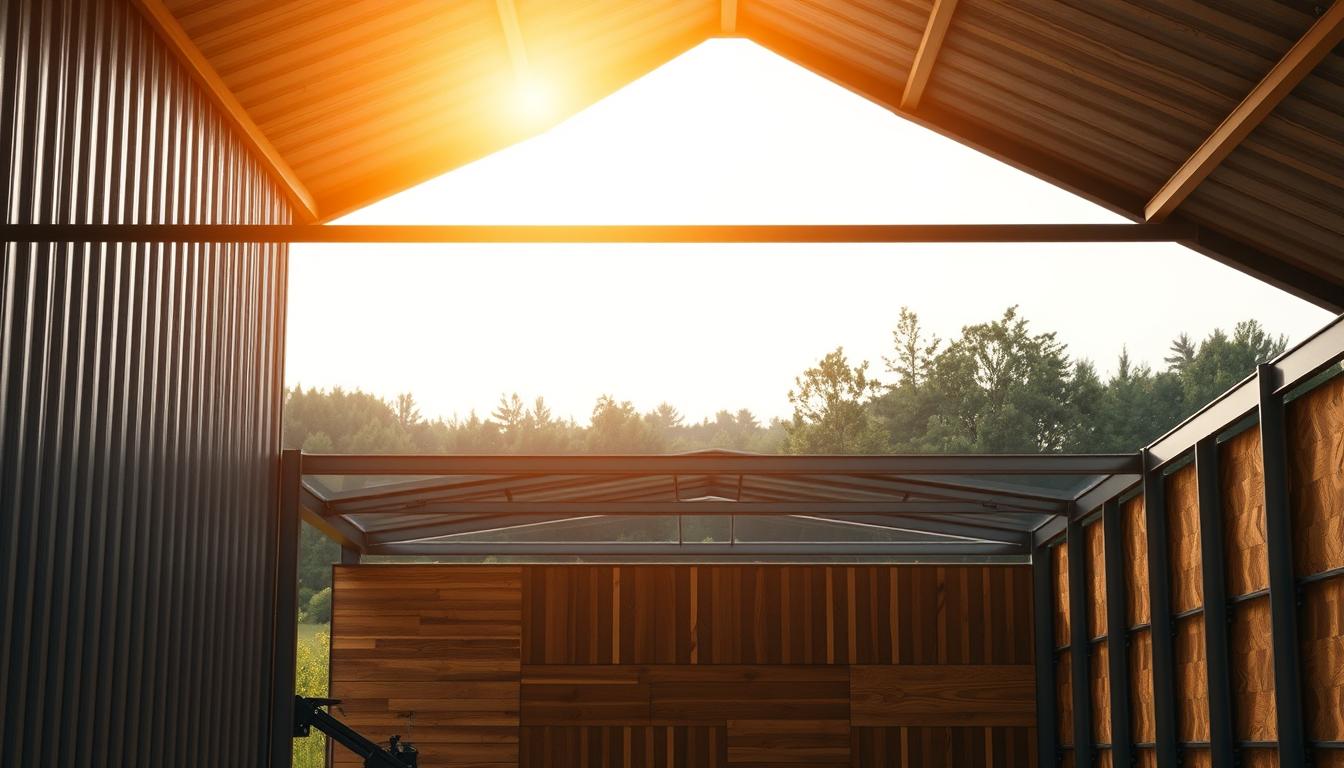 konstrukcja garaży blaszanych