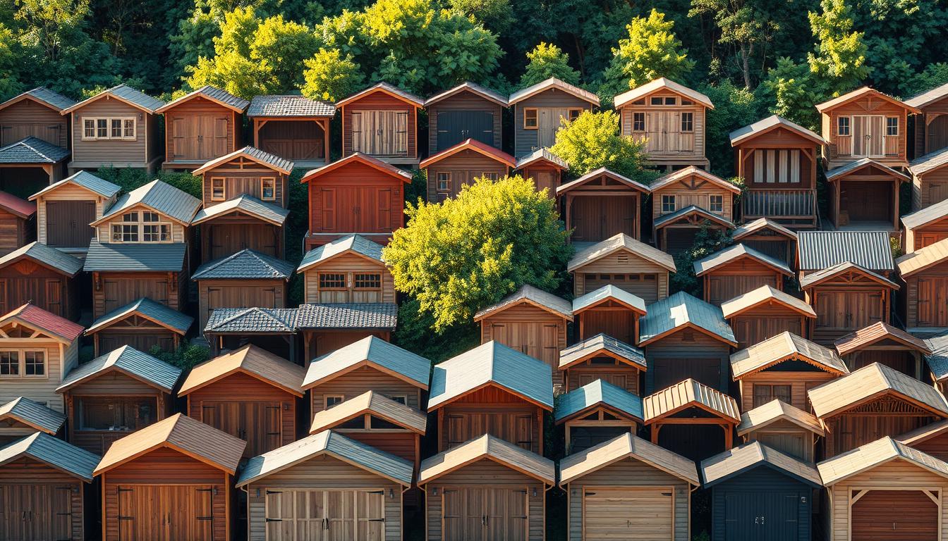 rodzaje garaży drewnopodobnych